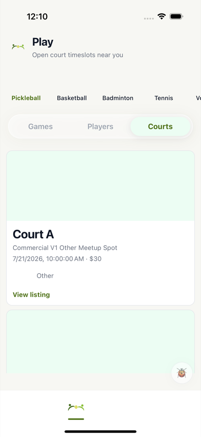 Courts browse in Rally